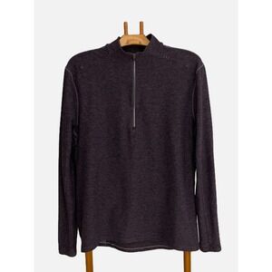 Lululemon Surge Warm Half Zip Mens XL Purple Heathered Rulu Running Pullover